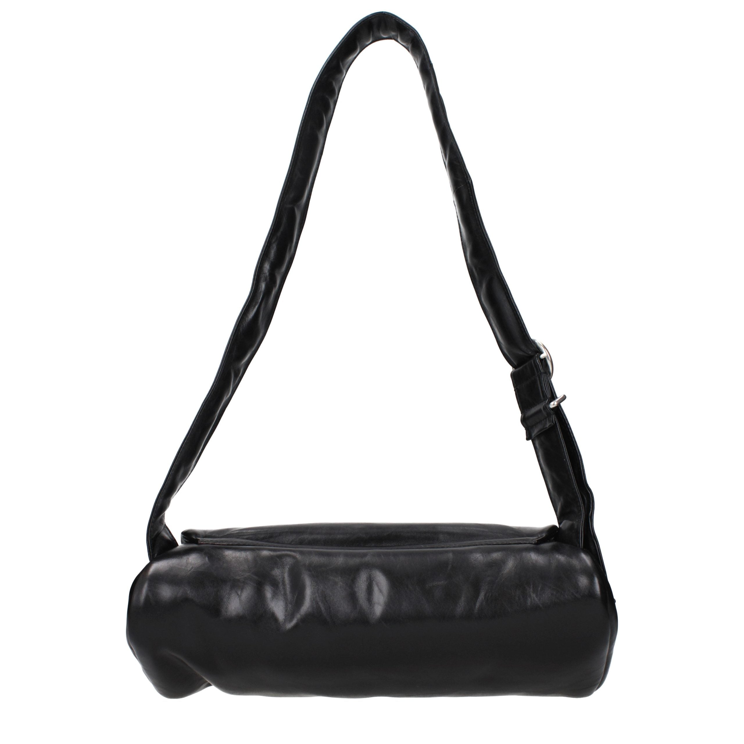 Black Leather Crossbody Bag