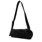 Black Fur Crossbody Bag