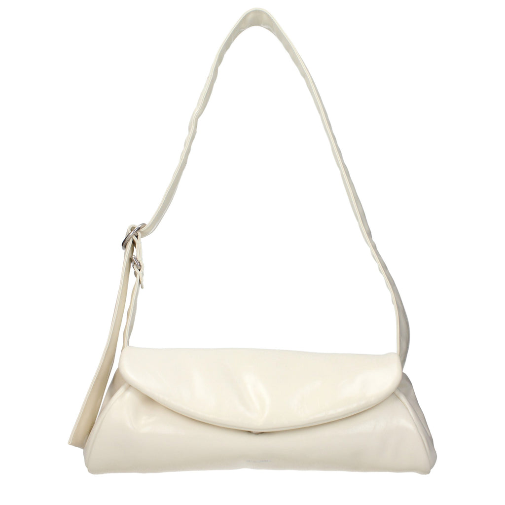 Beige Leather Crossbody Bag