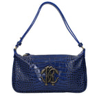 Blue Leather Handbag