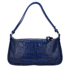 Blue Leather Handbag