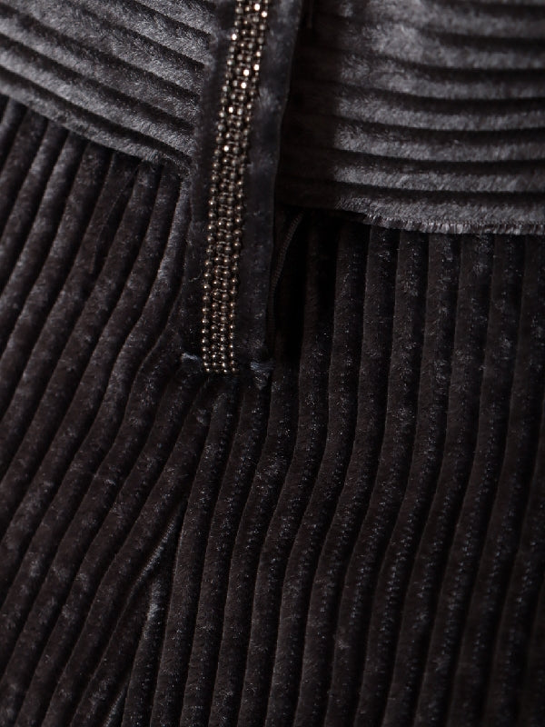 Blue Viscose Casual Pants