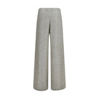 Silver Polyamide Casual Pants
