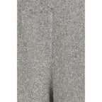 Silver Polyamide Casual Pants