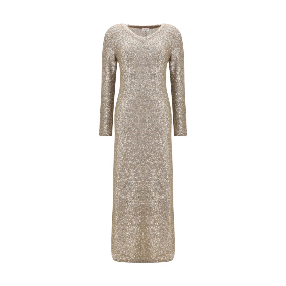 Brown Acetate Casual Dress