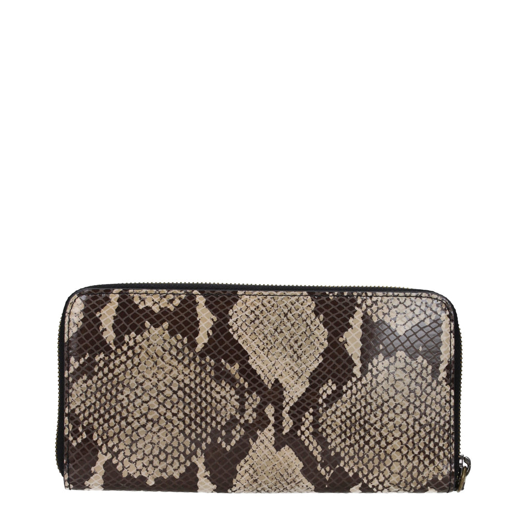 Beige Leather Wallet