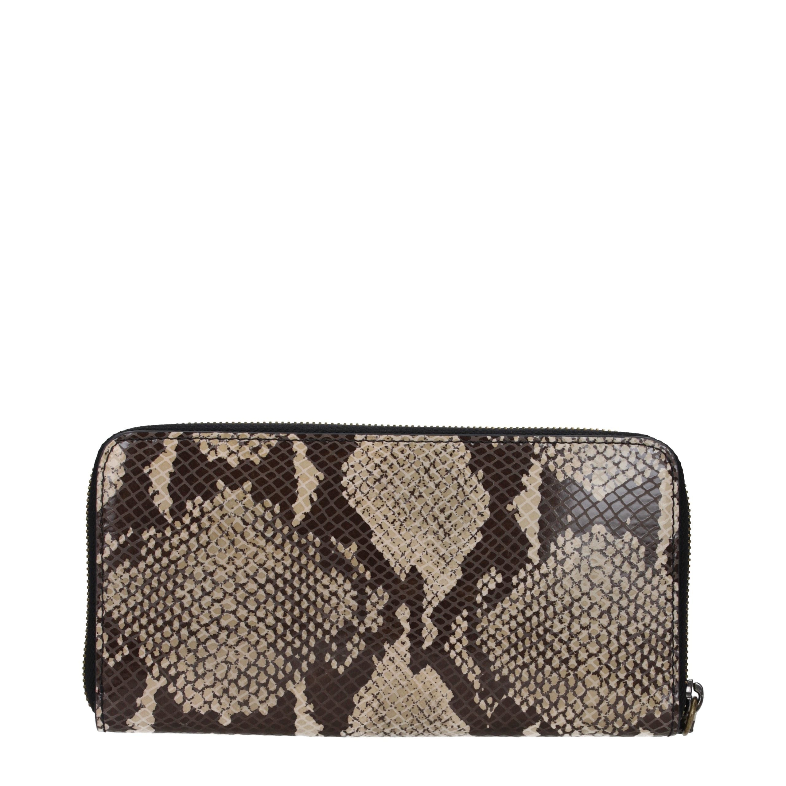 Beige Leather Wallet