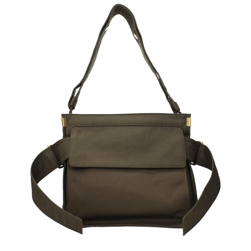 Green Fabric Shoulder Bag