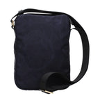 Blue Fabric Crossbody Bag