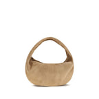 Beige Calf Leather Bos Taurus Shoulder Bag