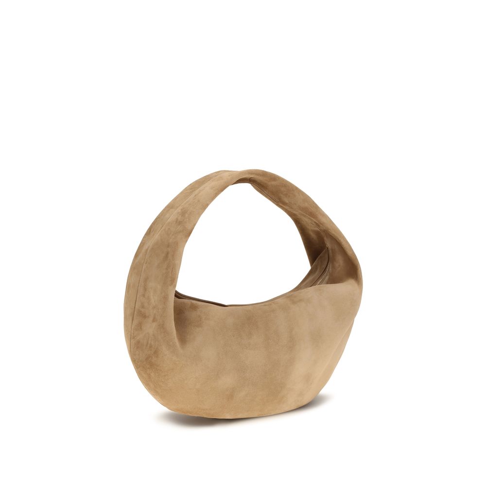 Beige Calf Leather Bos Taurus Shoulder Bag