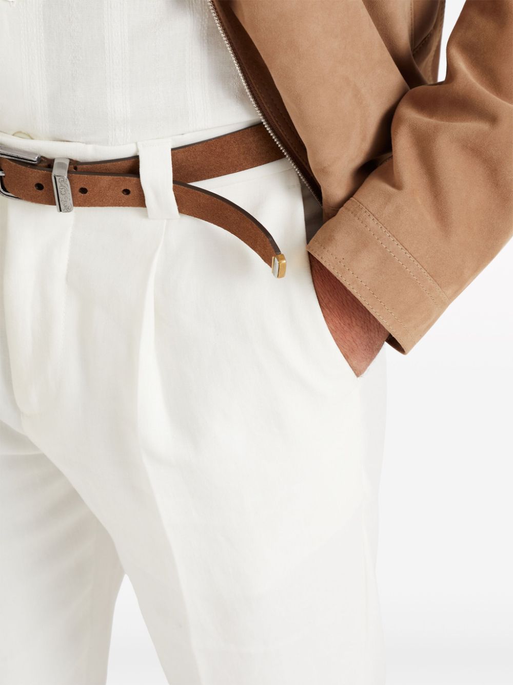 Brown Leather Regular Belt