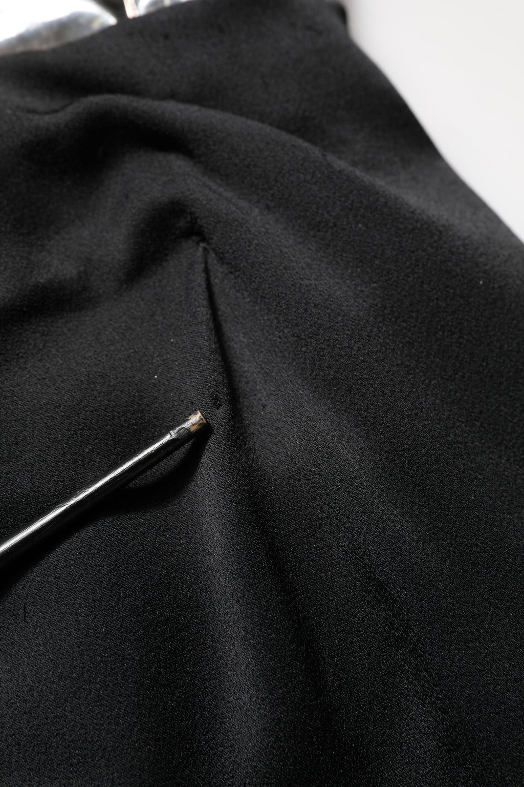 Black Silver OneShoulder Cocktail Gown Dress