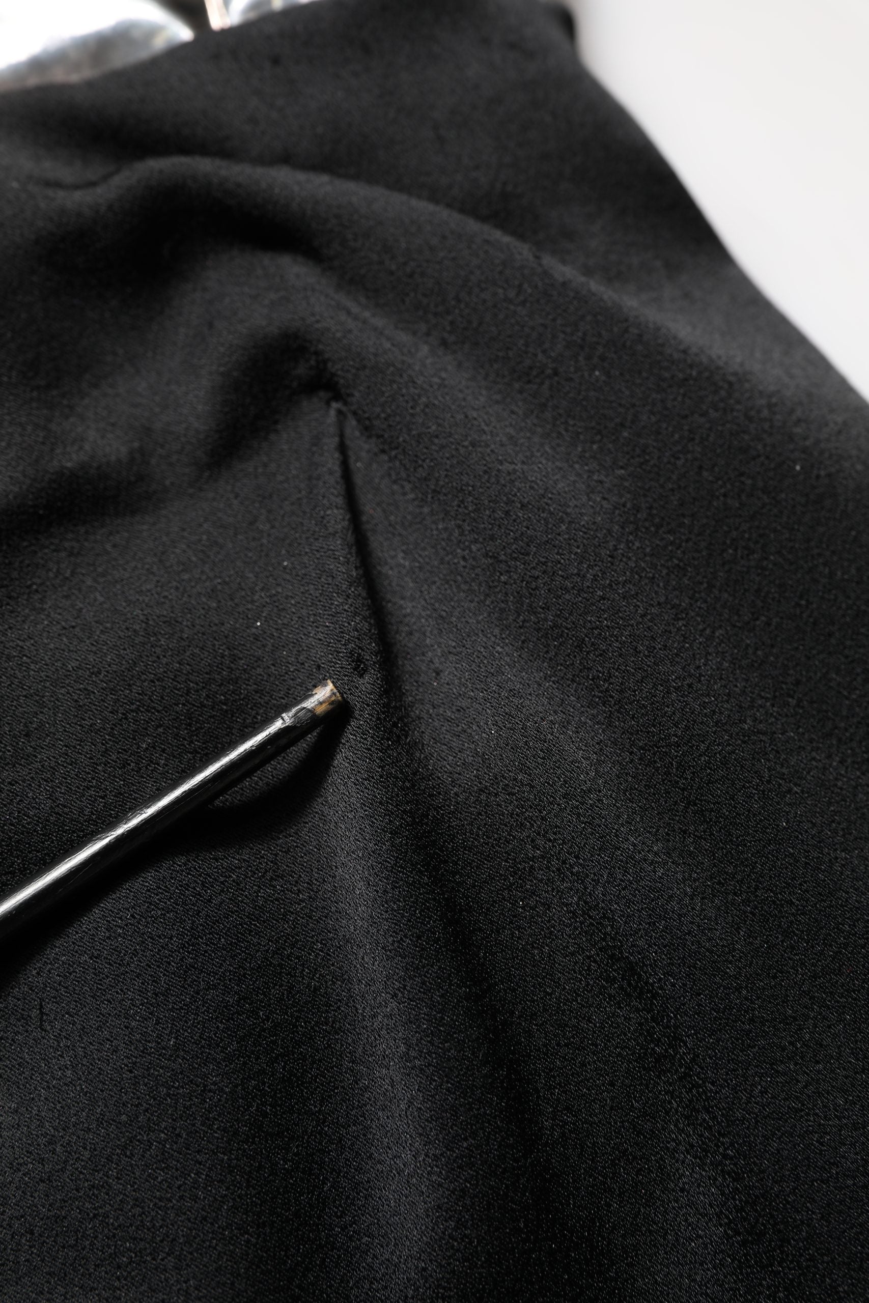 Black Silver OneShoulder Cocktail Gown Dress