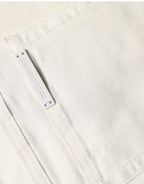 White Tattered Skinny Cotton Denim Jeans