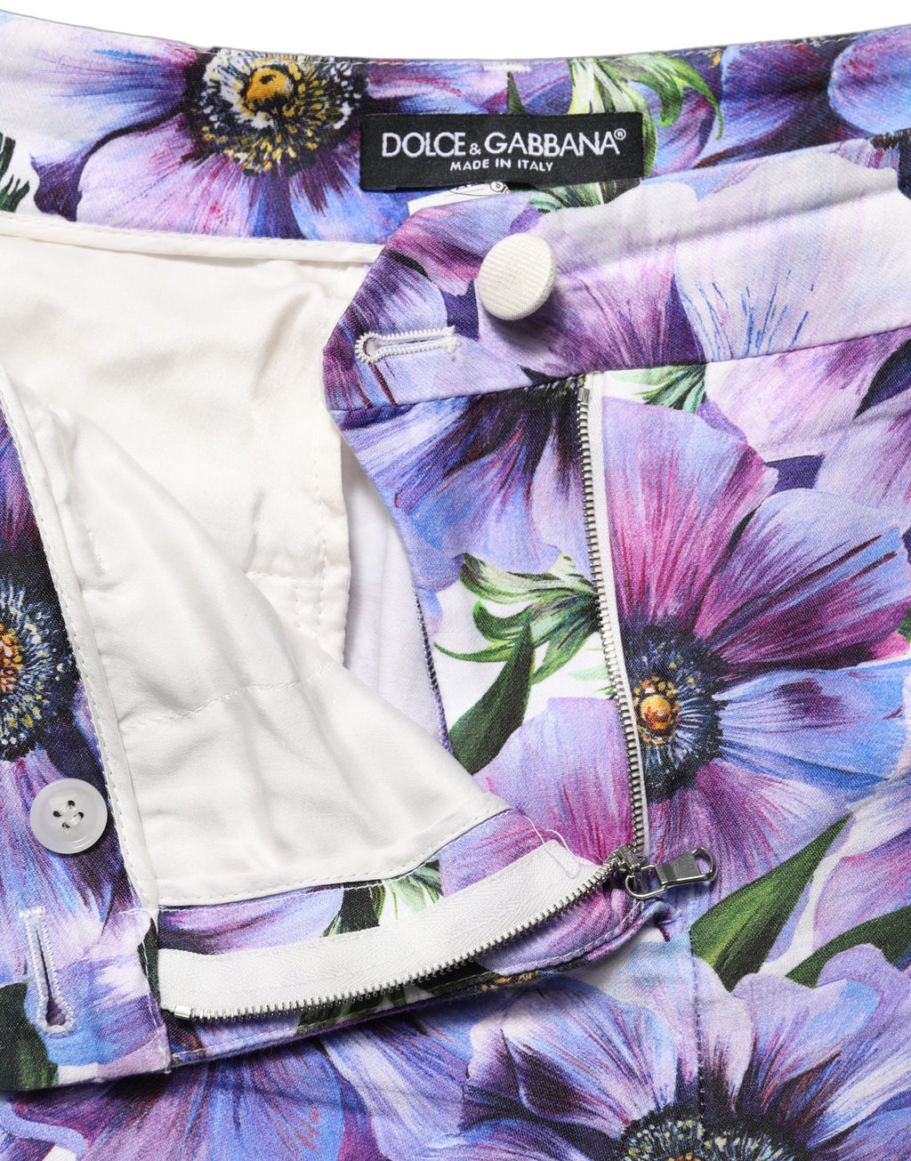 Multicolor Floral Print CroppedTrouser Pants