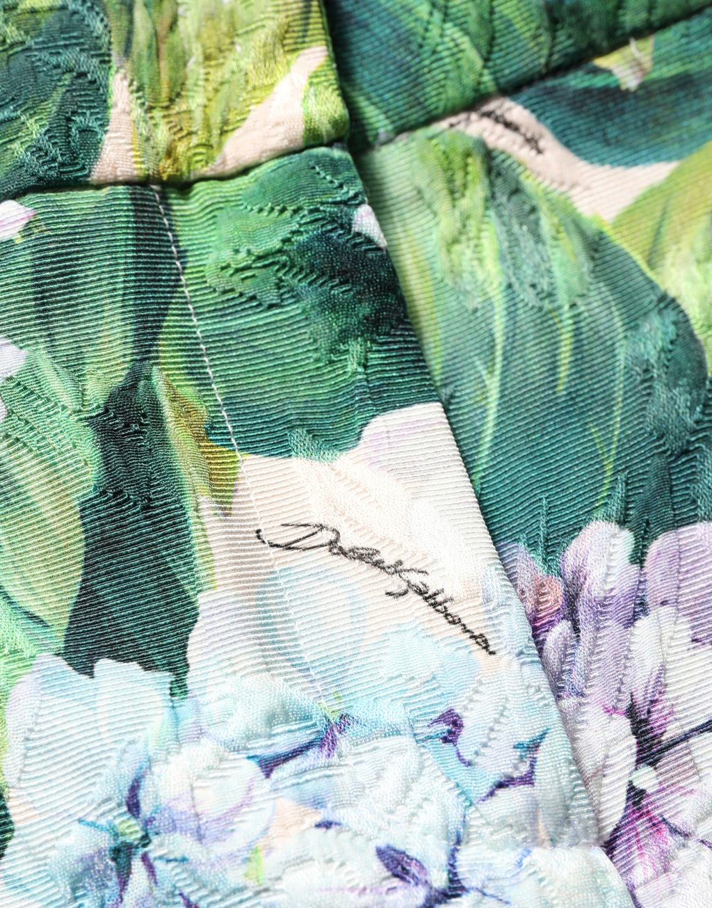 Multicolor Floral Print Tapered Trouser Pants