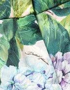 Multicolor Floral Print Tapered Trouser Pants