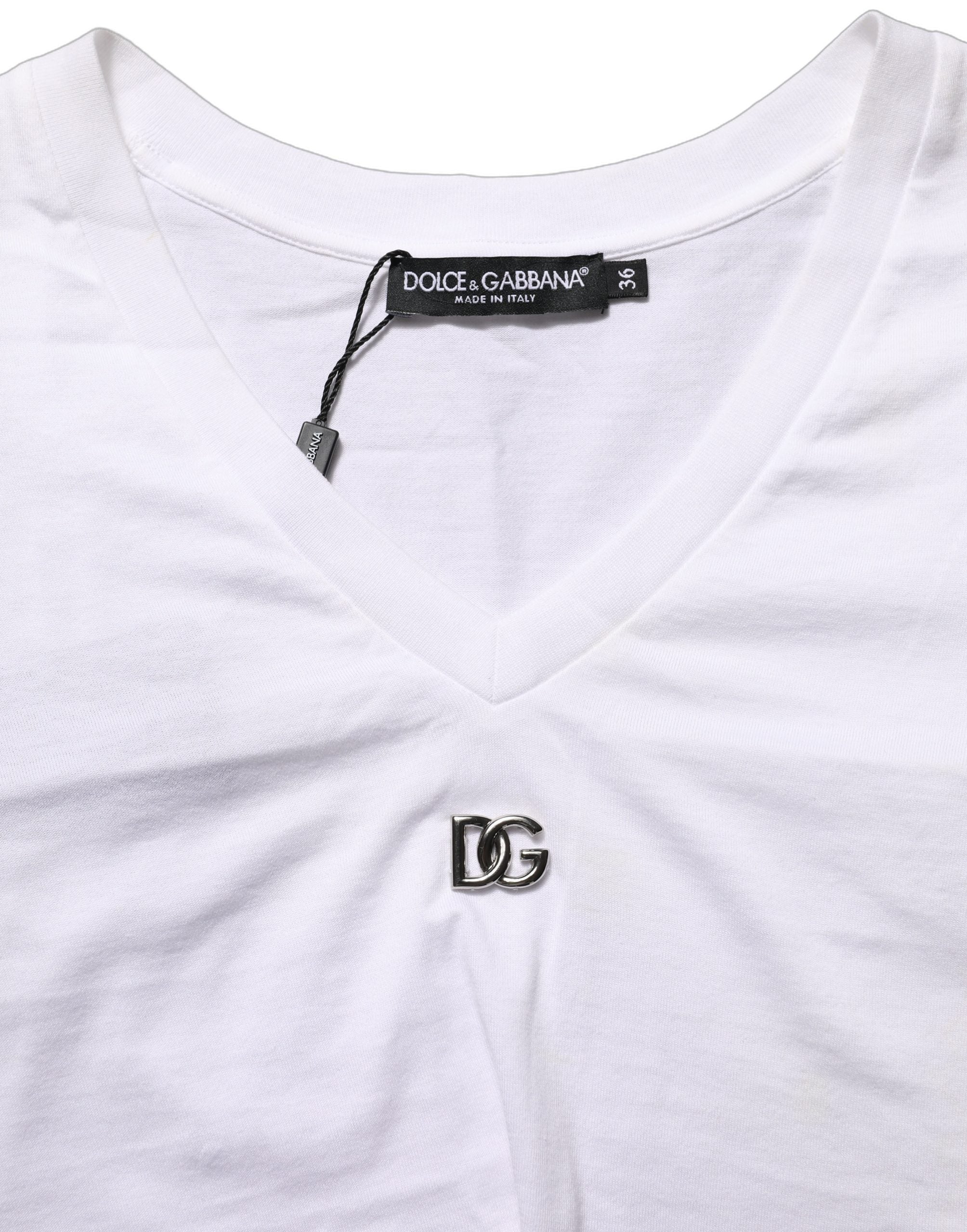 White Logo Embroidered Tie Waist Cropped Top