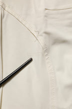 White Low Waist Skinny Women Trouser Pants