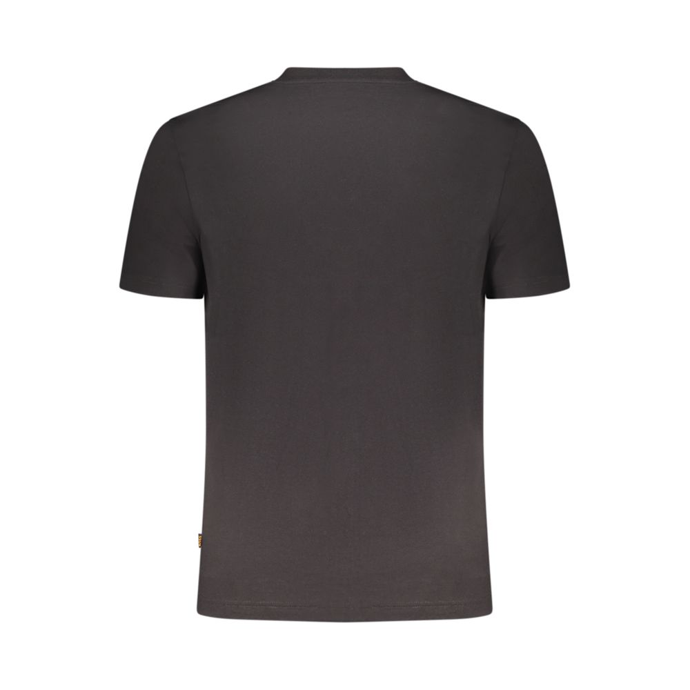 Black Cotton Men's T-Shirt