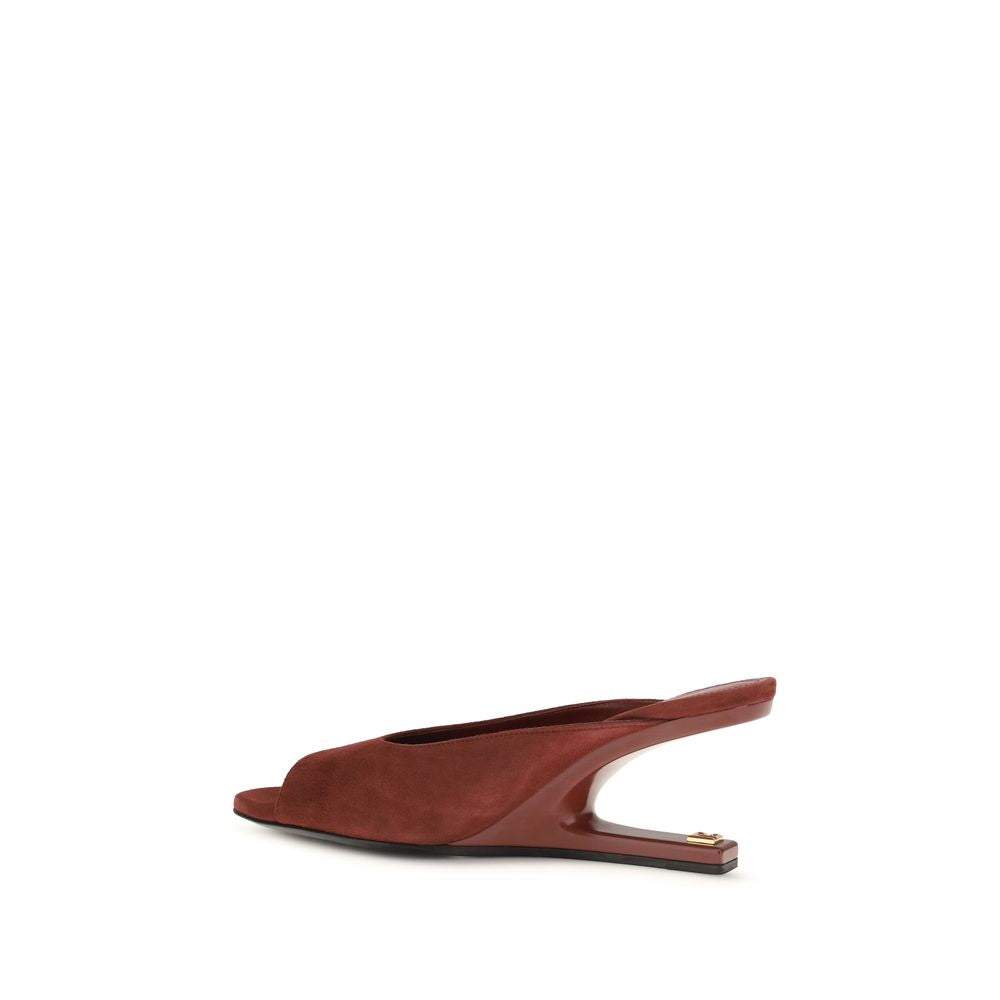 Bordeaux Calf Leather Bos Taurus Mules