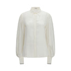 White Silk Blouse