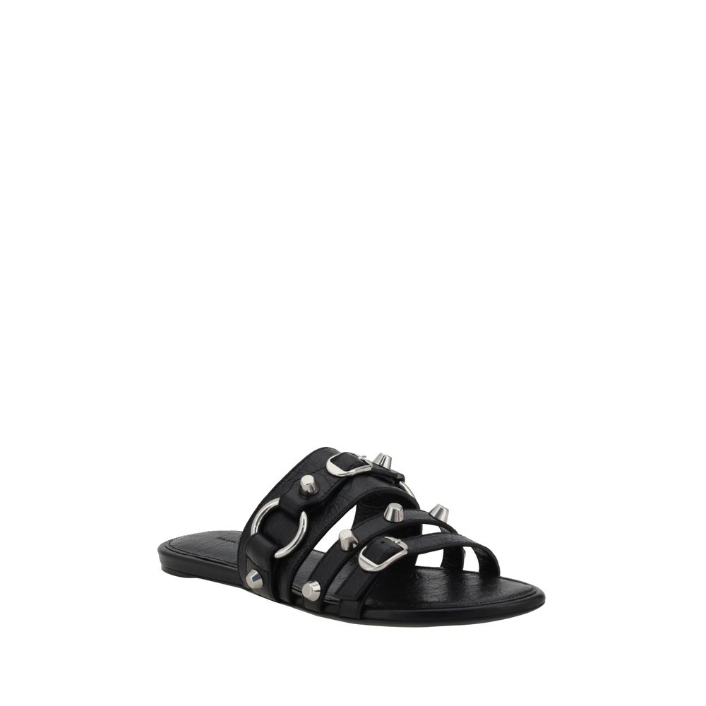 Black Lamb Ovis Aries Aries Flat Sandals