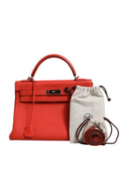 Kelly 32 Two-Way Handbag with Palladium Hardware