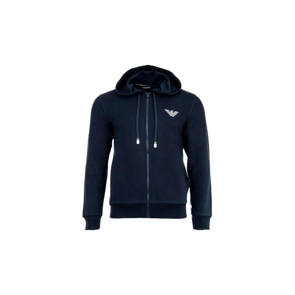 Blue Cotton Hoodie