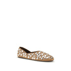 Beige Calf Leather Bos Taurus Ballet Flats