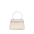 Beige Calf Leather Bos Taurus Handbag
