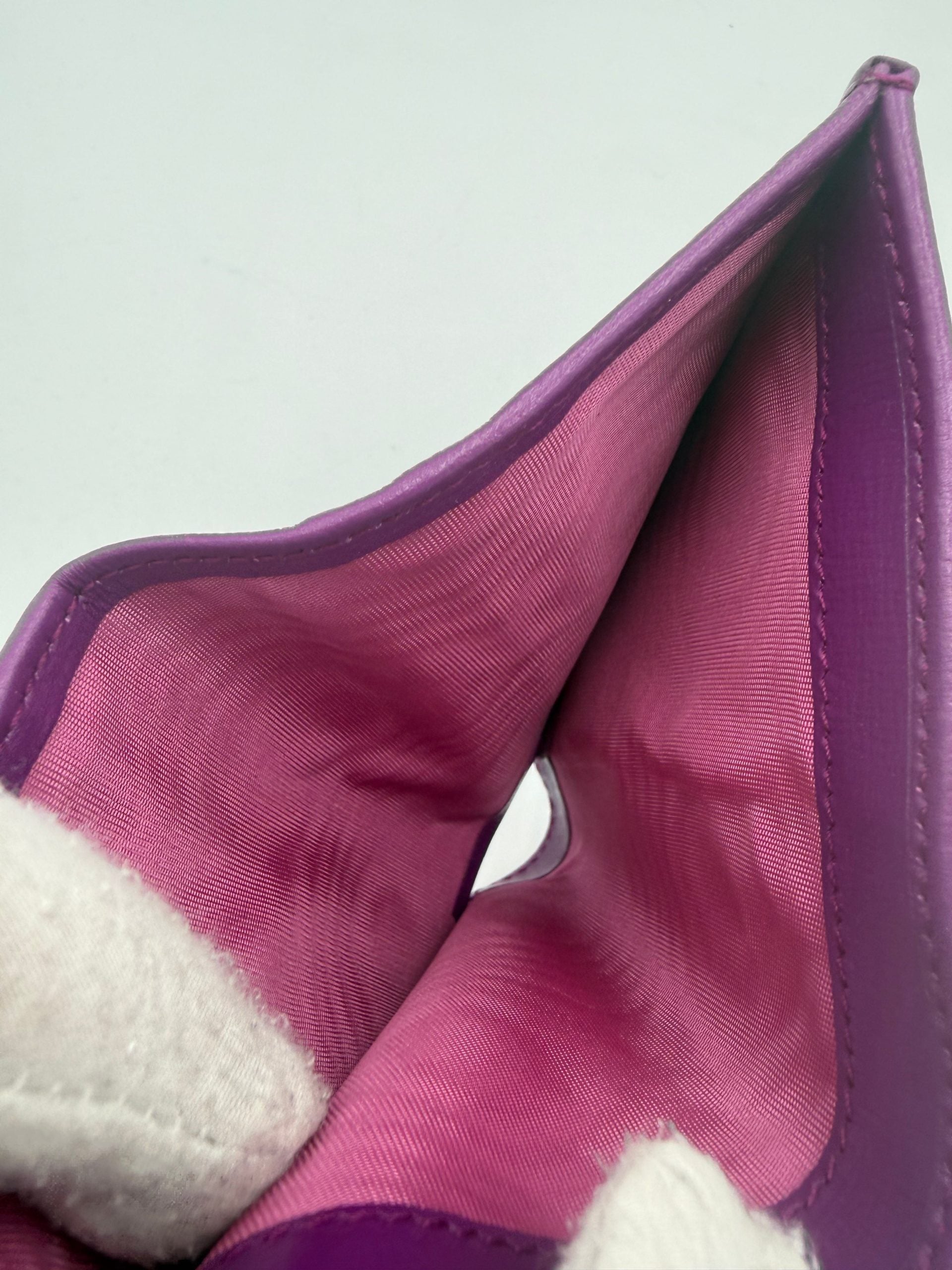 GUCCI HORSEBIT Purple Compact Wallet