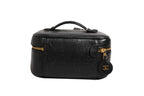 Black and gold makeup bag
