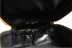 Black and gold makeup bag