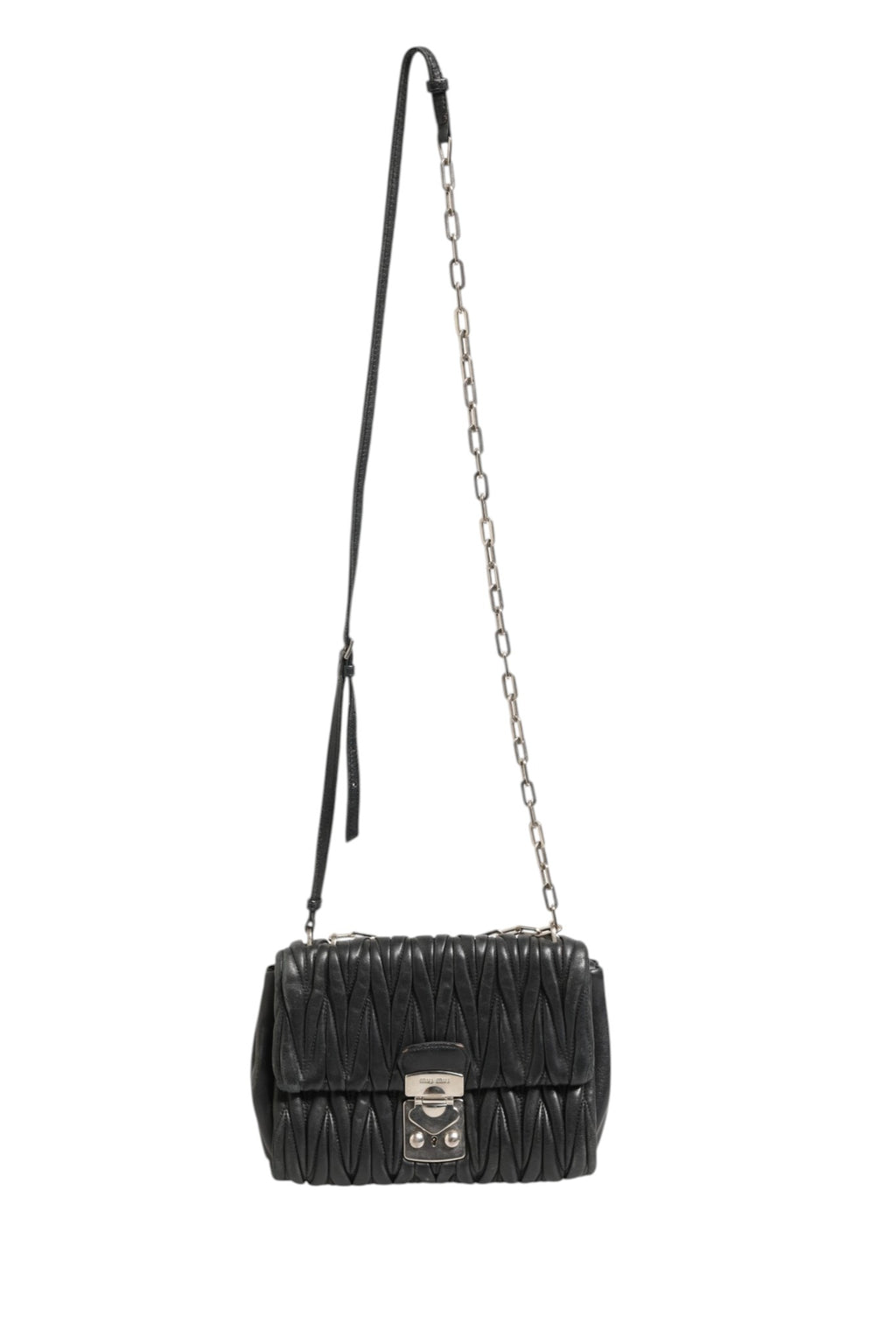 Confidential Matelasse Leather Flap Shoulder Bag