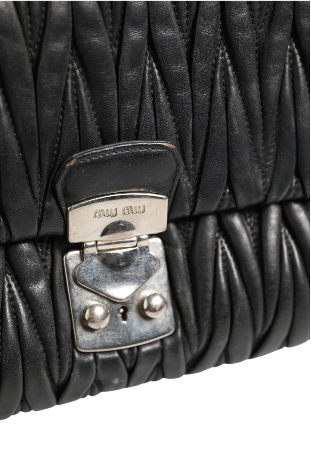 Confidential Matelasse Leather Flap Shoulder Bag