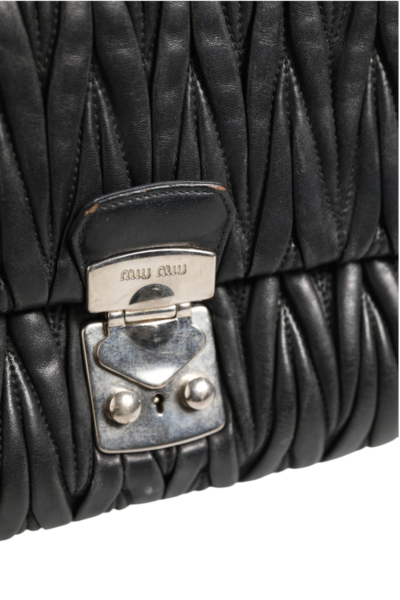 Confidential Matelasse Leather Flap Shoulder Bag