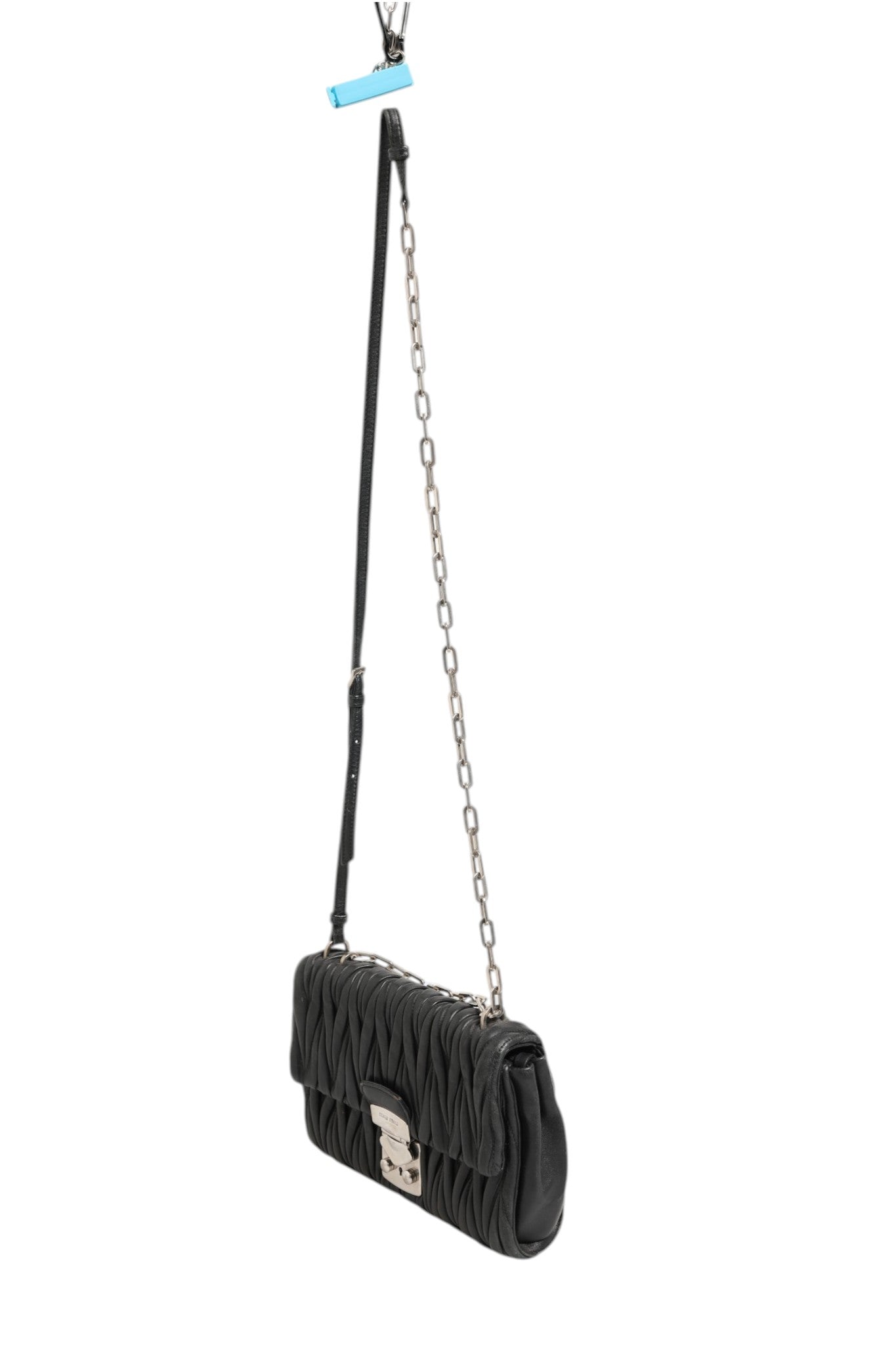 Confidential Matelasse Leather Flap Shoulder Bag