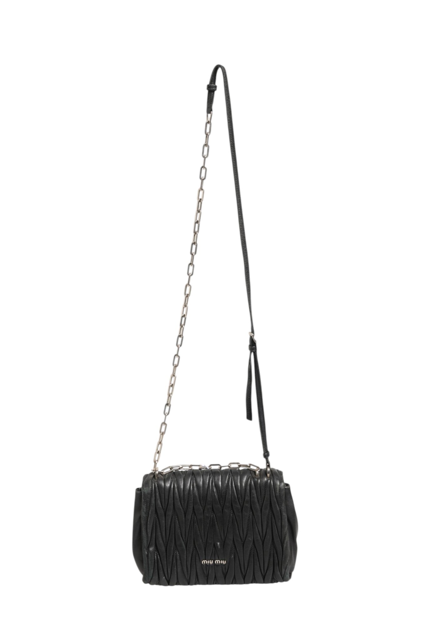 Confidential Matelasse Leather Flap Shoulder Bag