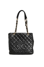 Caviar Petit Shopping Tote (PST) Black