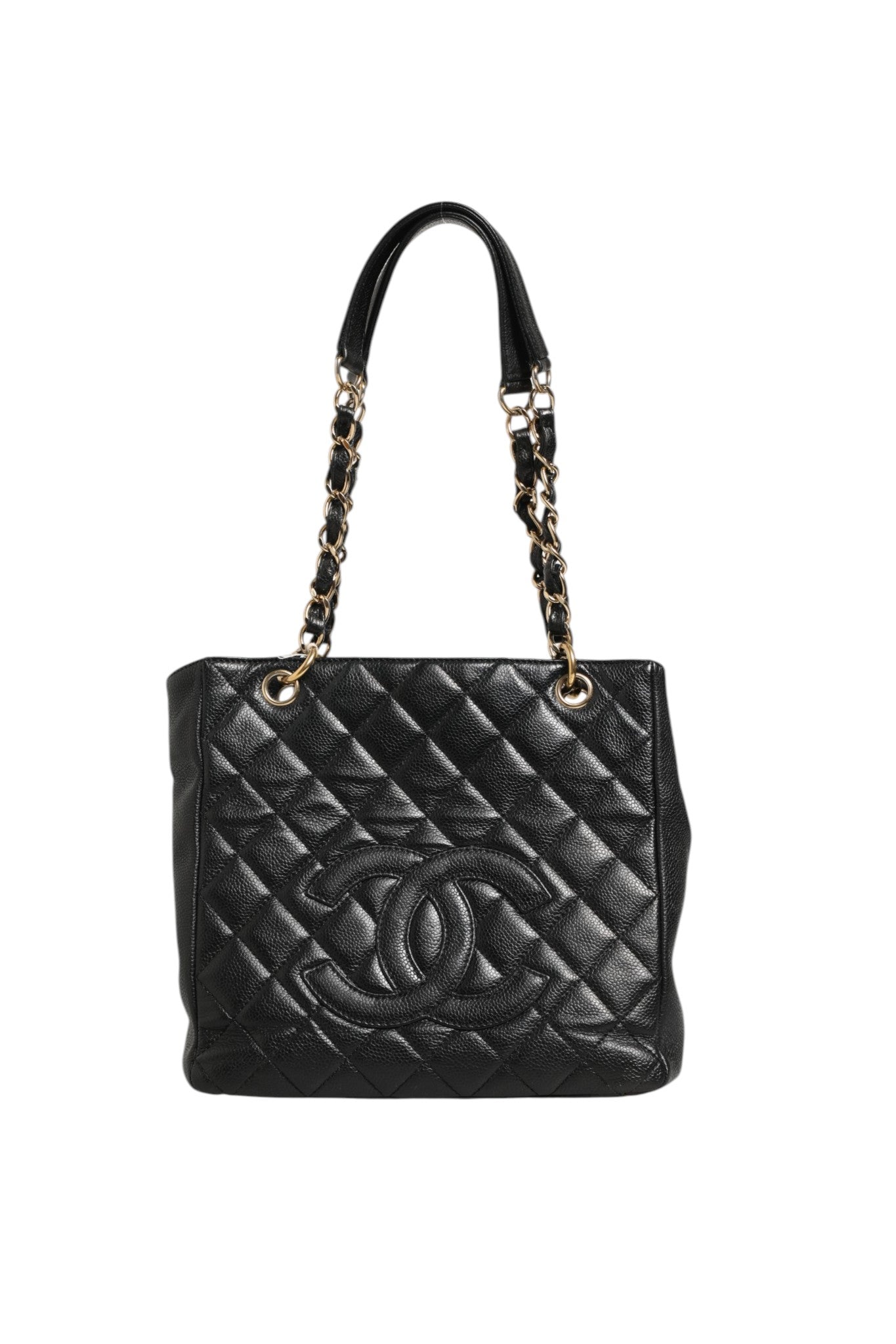 Caviar Petit Shopping Tote (PST) Black