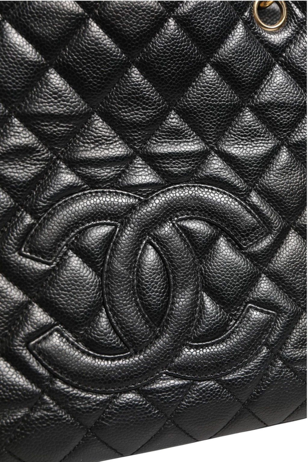 Caviar Petit Shopping Tote (PST) Black