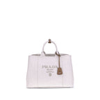 Beige Cotton Shoulder Bag