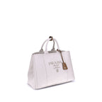 Beige Cotton Shoulder Bag