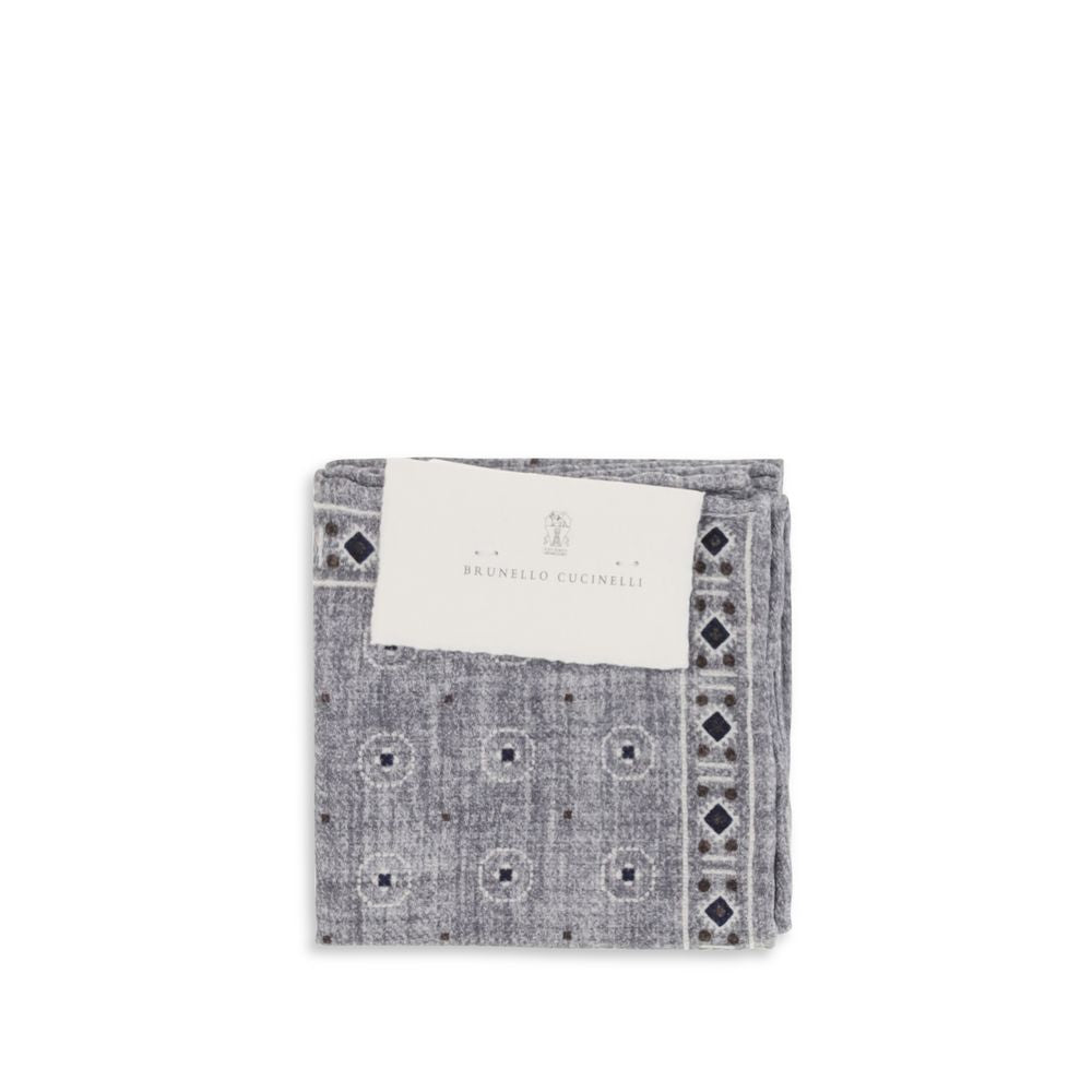 Gray Silk Handbag