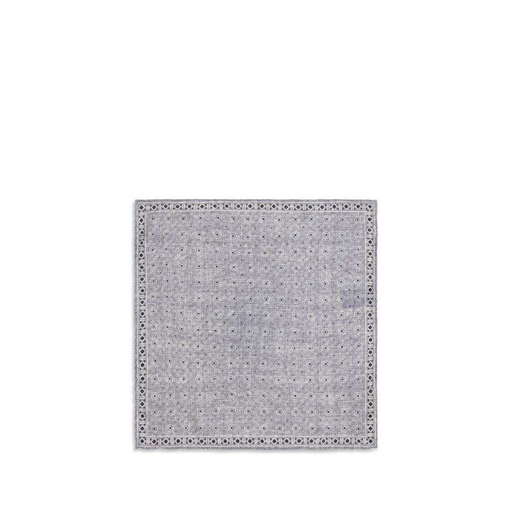 Gray Silk Handbag