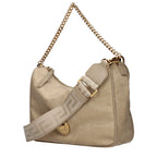 Beige Fabric Handbag