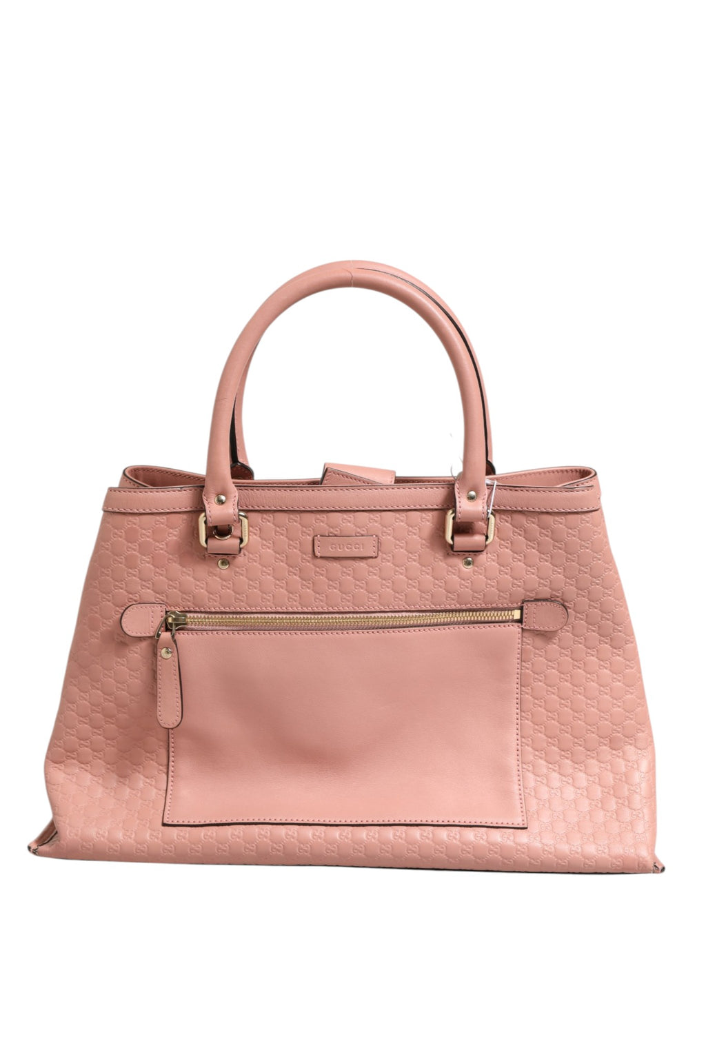 Microguccissima Leather Medium Tote Bag
