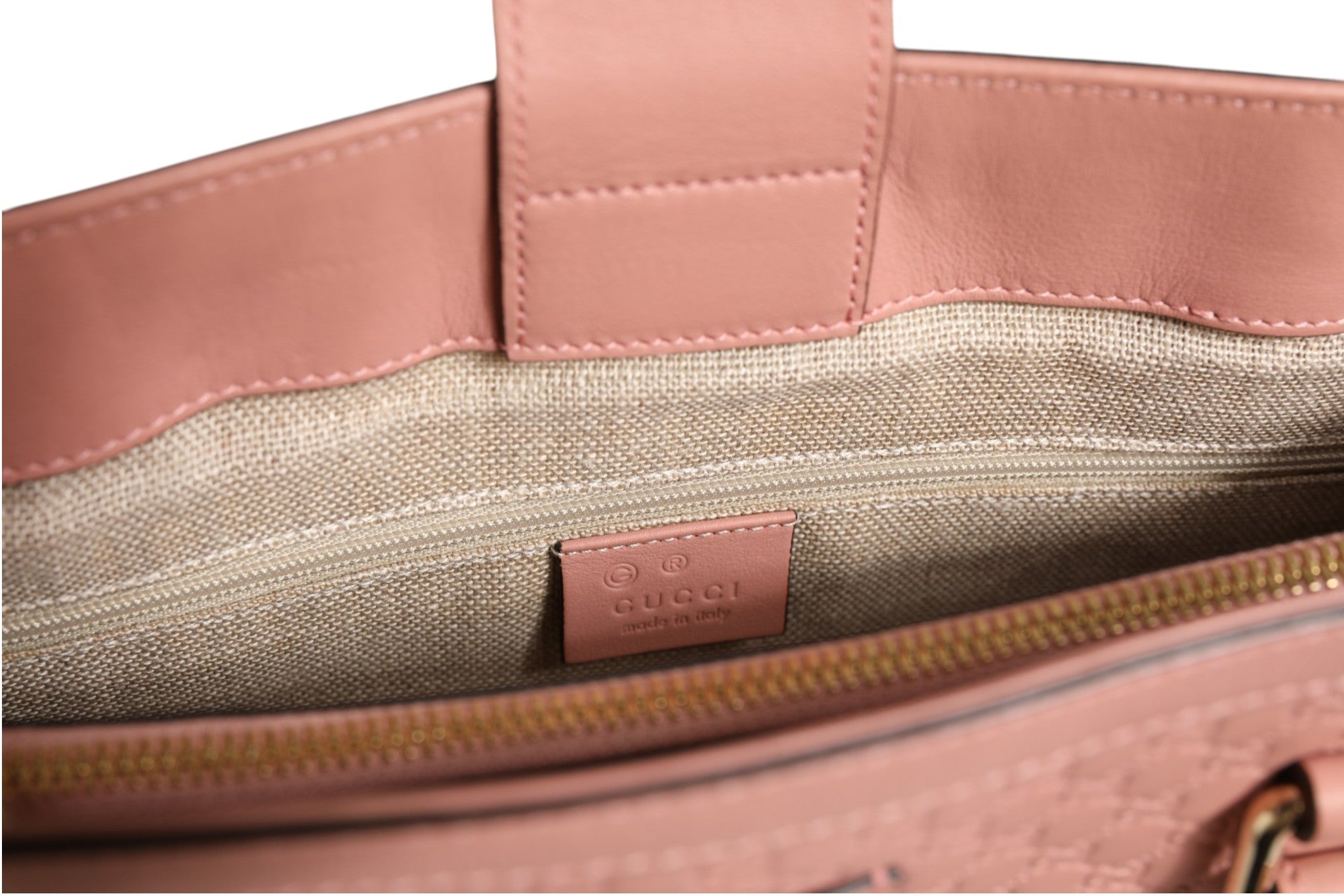 Microguccissima Leather Medium Tote Bag